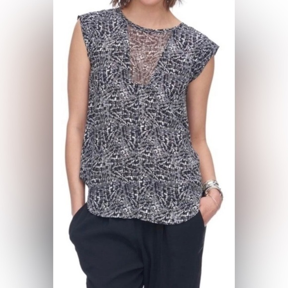 Rebecca Taylor Tops - Rebecca Taylor black and white top